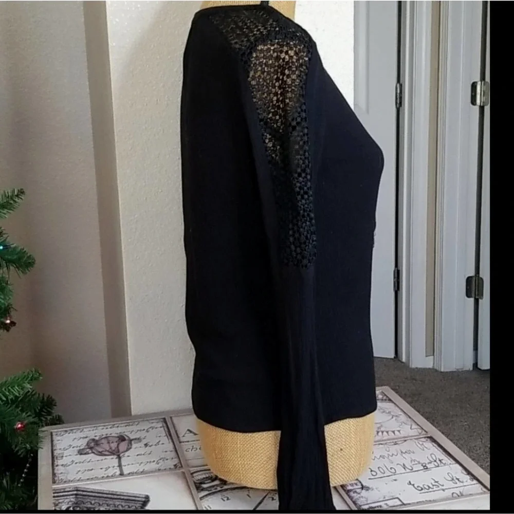 Mossimo Black Long Sleeve Bobo Type Top - Picture 3 of 8